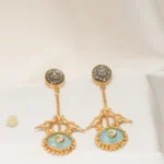 Tribal Bird Earrings (Yellow Gold) EAR000561