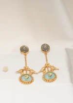 Tribal Bird Earrings (Yellow Gold) EAR000561