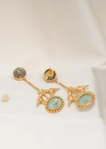 Tribal Bird Earrings (Yellow Gold) EAR000561 - Image 3