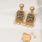 Tribal Bird Earrings (Yellow Gold) EAR000577