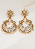 Tribal Elephant Chandbalis (Antique Gold) EAR000636
