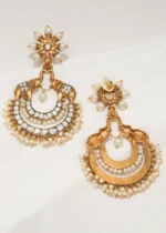 Tribal Elephant Chandbalis (Antique Gold) EAR000636 - Image 3