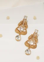 Tribal Elephant Danglers (Yellow Gold) EAR000560