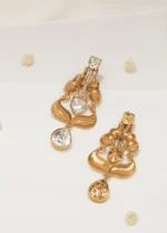 Tribal Elephant Danglers (Yellow Gold) EAR000560 - Image 2