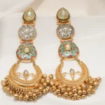 Tribal Golden Chandbalis (Dual Plating) EAR000638