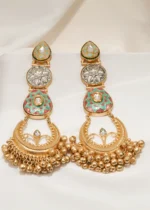 Tribal Golden Chandbalis (Dual Plating) EAR000638