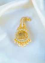 Tribal Kundan Kalgi for Men (Yellow Gold) KALGI1115