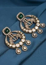 Tribal Polki Earrings (Victorian Gold) EAR000615