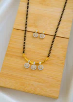 Triple Dangling Mangalsutra Set (Yellow Gold) MANG01520
