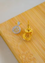 Triple Dangling Mangalsutra Set (Yellow Gold) MANG01520 - Image 3