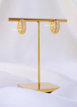 Triple Radiance Hoop Earrings (Yellow Gold) EAR002241 - Image 2