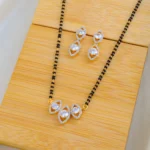 Triple Solitaire Mangalsutra Set (Yellow Gold) MANG01522
