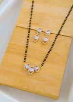 Triple Solitaire Mangalsutra Set (Yellow Gold) MANG01522