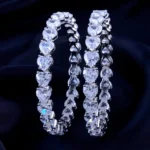 Twilight Hearts Bangles (Silver) BAN002034