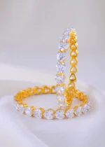 Twilight Hearts Bangles (Yellow Gold) BAN002035
