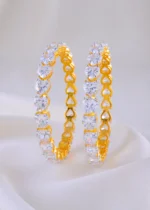 Twilight Hearts Bangles (Yellow Gold) BAN002035 - Image 2
