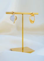Twilight Orbit Earrings (Yellow Gold) EAR001773 - Image 2