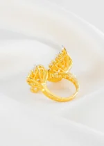 Twin Blossom Diamond Ring (Yellow Gold) RING02691 - Image 3