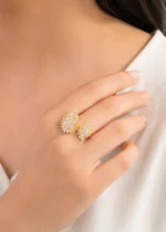 Twin Blossom Diamond Ring (Yellow Gold) RING02691 - Image 4