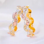 Twin-Tone Petal Shine Bangles (two colour) BAN002270