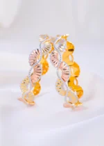 Twin-Tone Petal Shine Bangles (two colour) BAN002270
