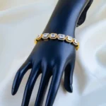Twinkle Link Tennis Bracelet (Yellow Gold) BRA001670