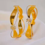 Twist Blossom Bangles (Dual Plating) BAN001927