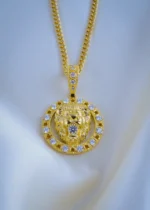 Unisex Diamond Panther Charm (Yellow Gold) NEC000887 - Image 3