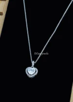 Velmira Heart Pendant Set (Silver) NEC002567 - Image 2
