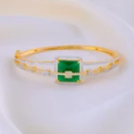 Verdant Sparkle Emerald Bracelet (Yellow Gold) BRA001890