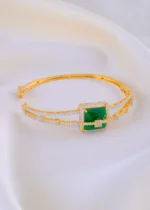 Verdant Sparkle Emerald Bracelet (Yellow Gold) BRA001890 - Image 3