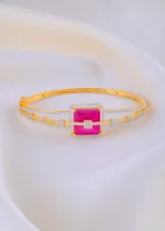 Verdant Sparkle Ruby Bracelet (Yellow Gold) BRA001891