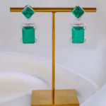 Verde Radiance Earrings (Silver) EAR001981