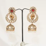 Victorian Chandbali & Jhumka (Victorian Gold) EAR000590