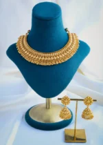 Wedding Necklace Set (Antique Gold) NEC000906