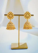 Wedding Necklace Set (Antique Gold) NEC000906 - Image 3