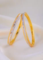 Whisper Shine Bangles (Tri-Color Plating) BAN001935