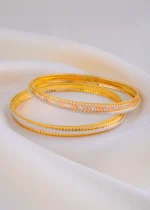 Whisper Shine Bangles (Tri-Color Plating) BAN001935 - Image 4