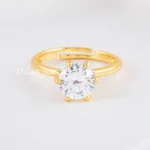 White Gold Plated Diamond Ring- RING02732