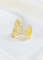 White Gold Plated Diamond Ring- RING02734 - Image 2