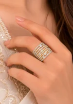 White Gold Plated Diamond Ring- RING02734 - Image 4