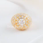 White Gold Plated Diamond Ring- RING02735
