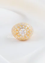 White Gold Plated Diamond Ring- RING02735