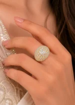 White Gold Plated Diamond Ring- RING02735 - Image 4
