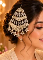 White Gold Plated Jadau Passa- ACC002769 - Image 4