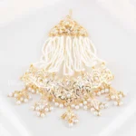White Gold Plated Jadau Passa- ACC002811