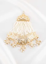 White Gold Plated Jadau Passa- ACC002822