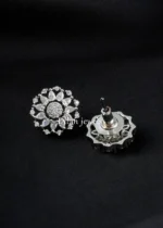 White Silver Plated Diamond Pendant Set- PSET02746 - Image 3