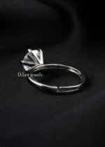 White Silver Plated Diamond Ring- RING02737 - Image 3
