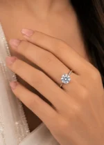 White Silver Plated Diamond Ring- RING02737 - Image 4